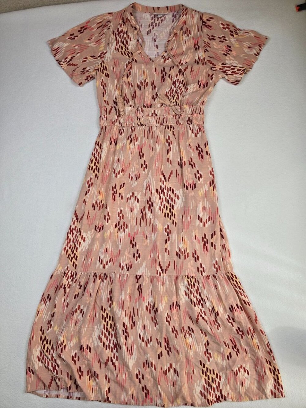 Knox Rose XS Boho Maxi Dress Tassels